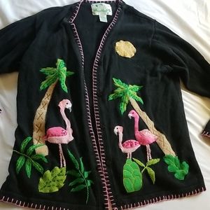 Quacker Factory Flamingo sweater